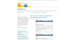 Desktop Screenshot of datalibre.ca